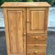 Vintage Scandinavian chest of drawers in solid pine from the 1980s.