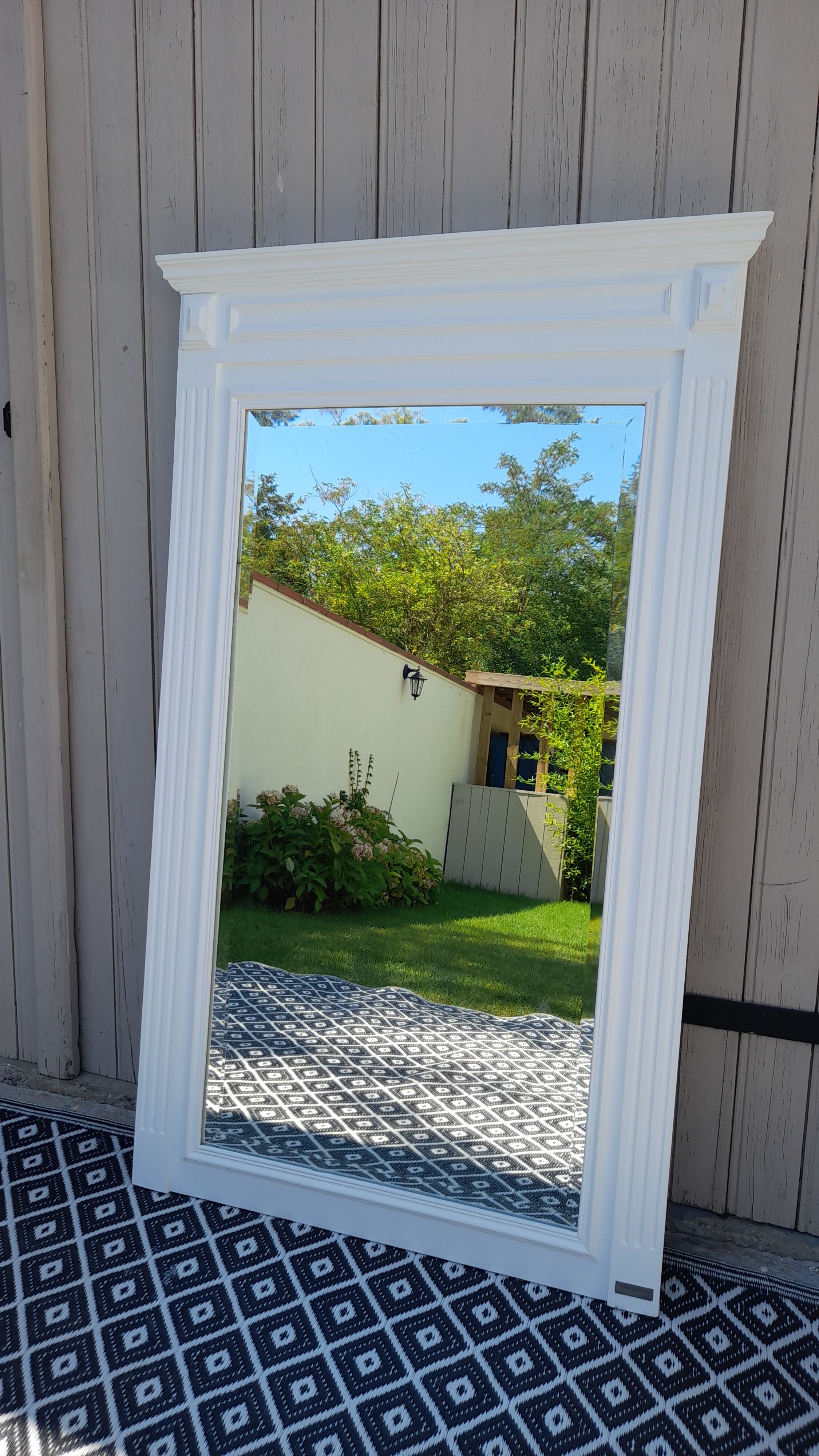 Old beveled mirror
