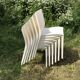 Chaises blanches Slick Slick Philippe Starck XO Design années 80