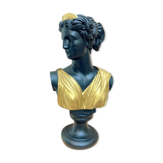 Buste Artemis noir et doré