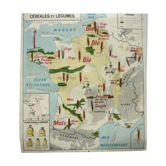 School of 1960 Editions MDI «Grain and vegetables» map