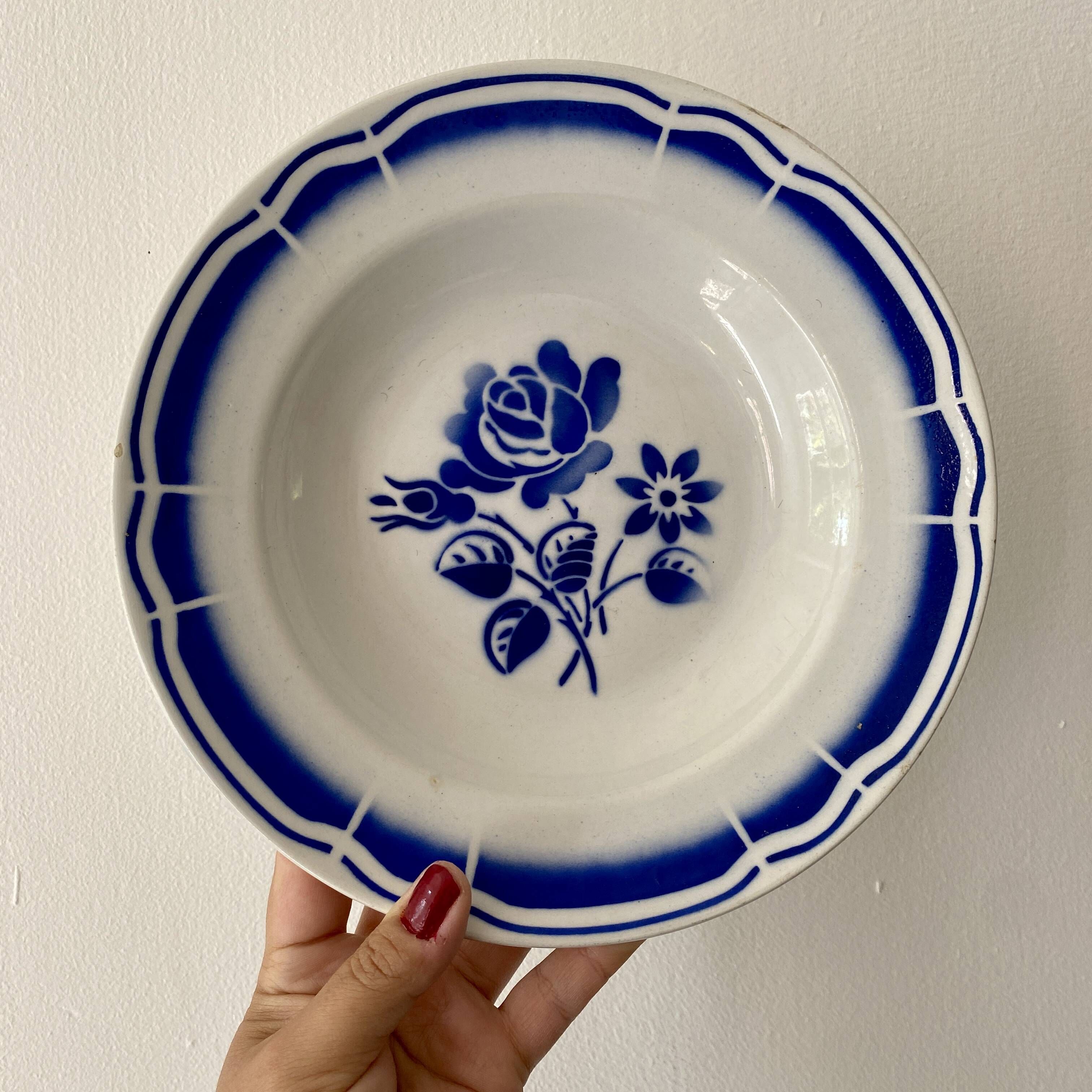 Lot de 6 assiettes creuses vintage dépareillées