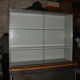 Buffet or Bookcase 2 bodies in polished and varnished steel circa 1960