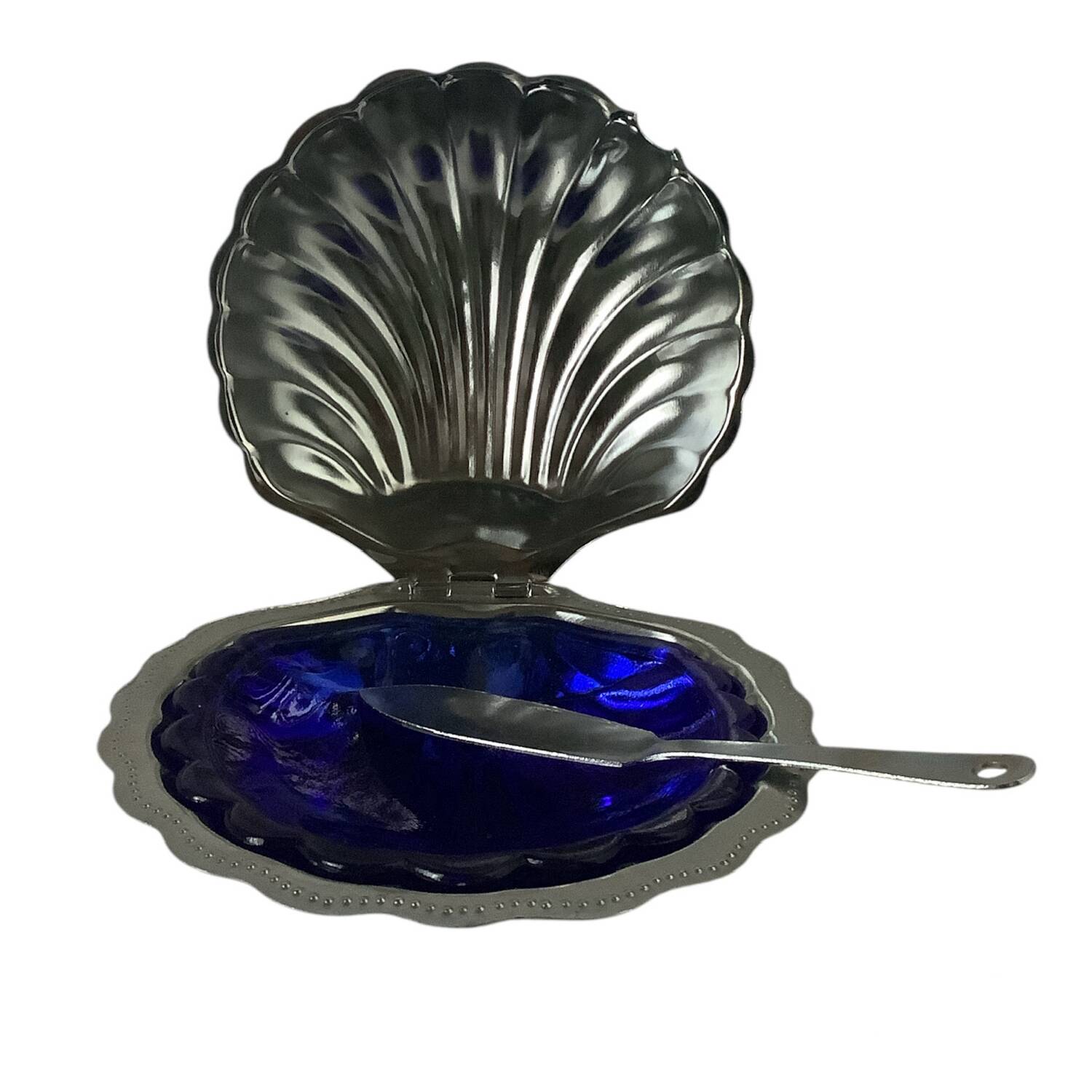 Vintage Shell Butter Dish – Art Deco Style