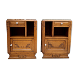 Art deco bedside tables