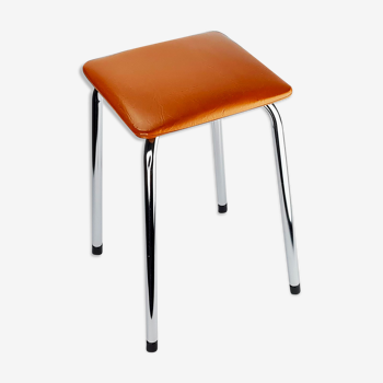 Tabouret skaï et chrome