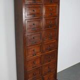 1870s oak apothecary cabinet