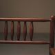 Wicker armchair in solid wood, handcrafted, France, around 1950.