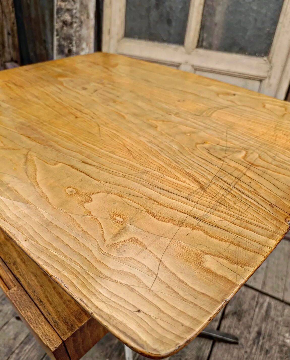 Wood and metal console