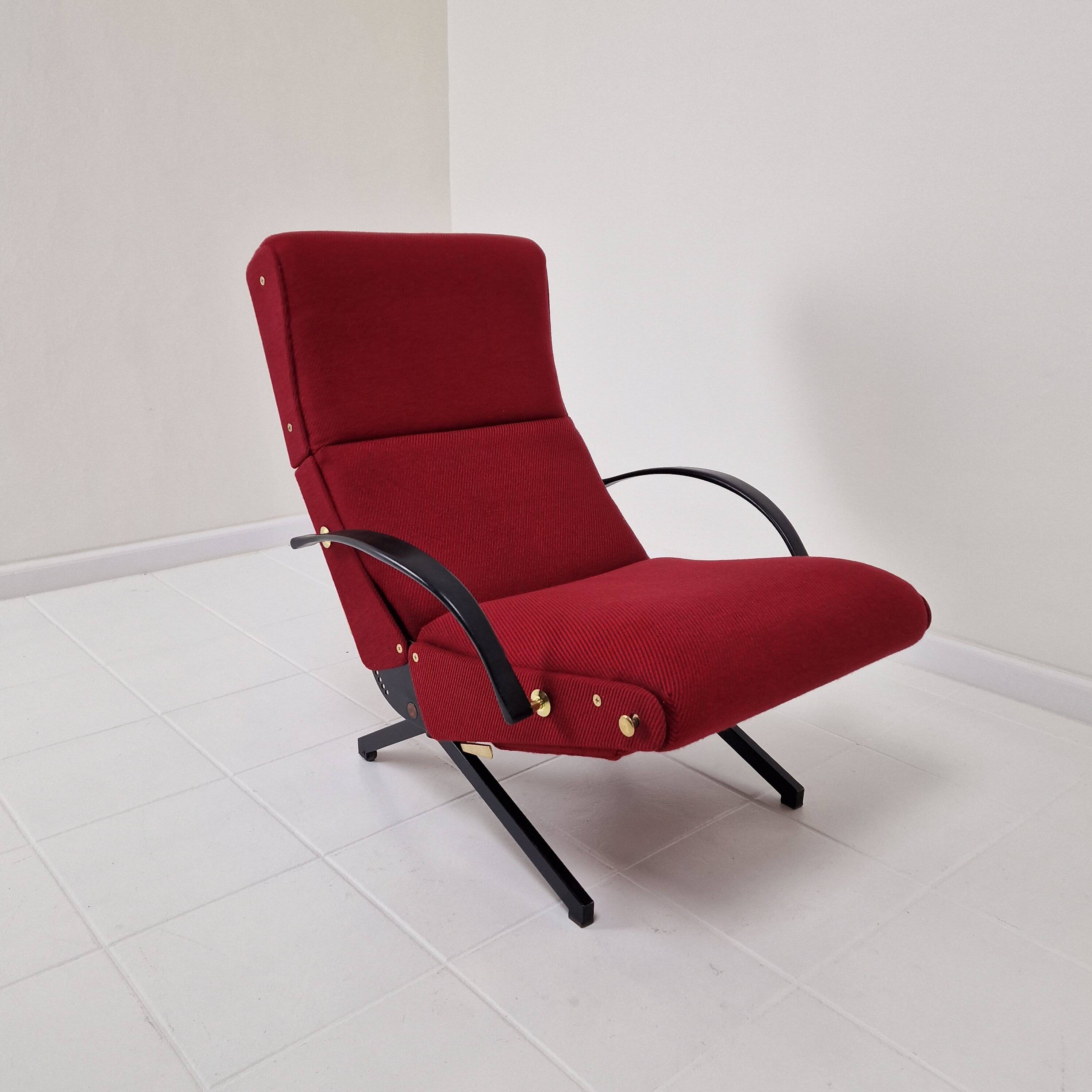P40 Reclining Lounge Chair by Osvaldo Borsani for Tecno, 1950's