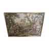 Old GOBELINS tapestry "Madame de Maintenon's fishing trip" vintage