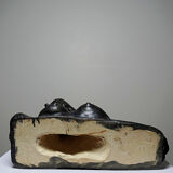 20th-century ceramic bust of a woman, art craft to be identified.