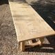 Old farm table in solid oak 2 m 63