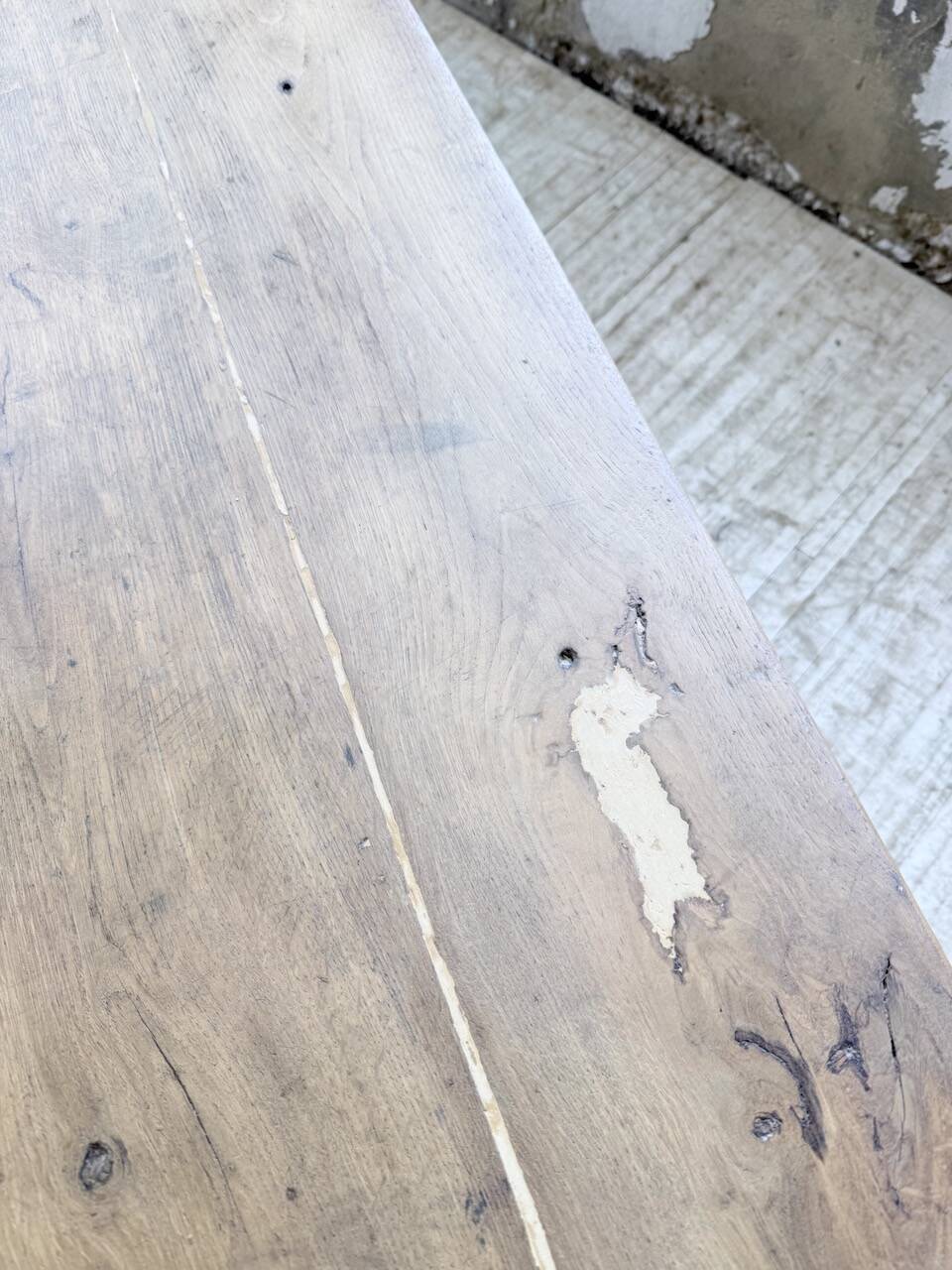 Oak farmhouse table 1950 212cm