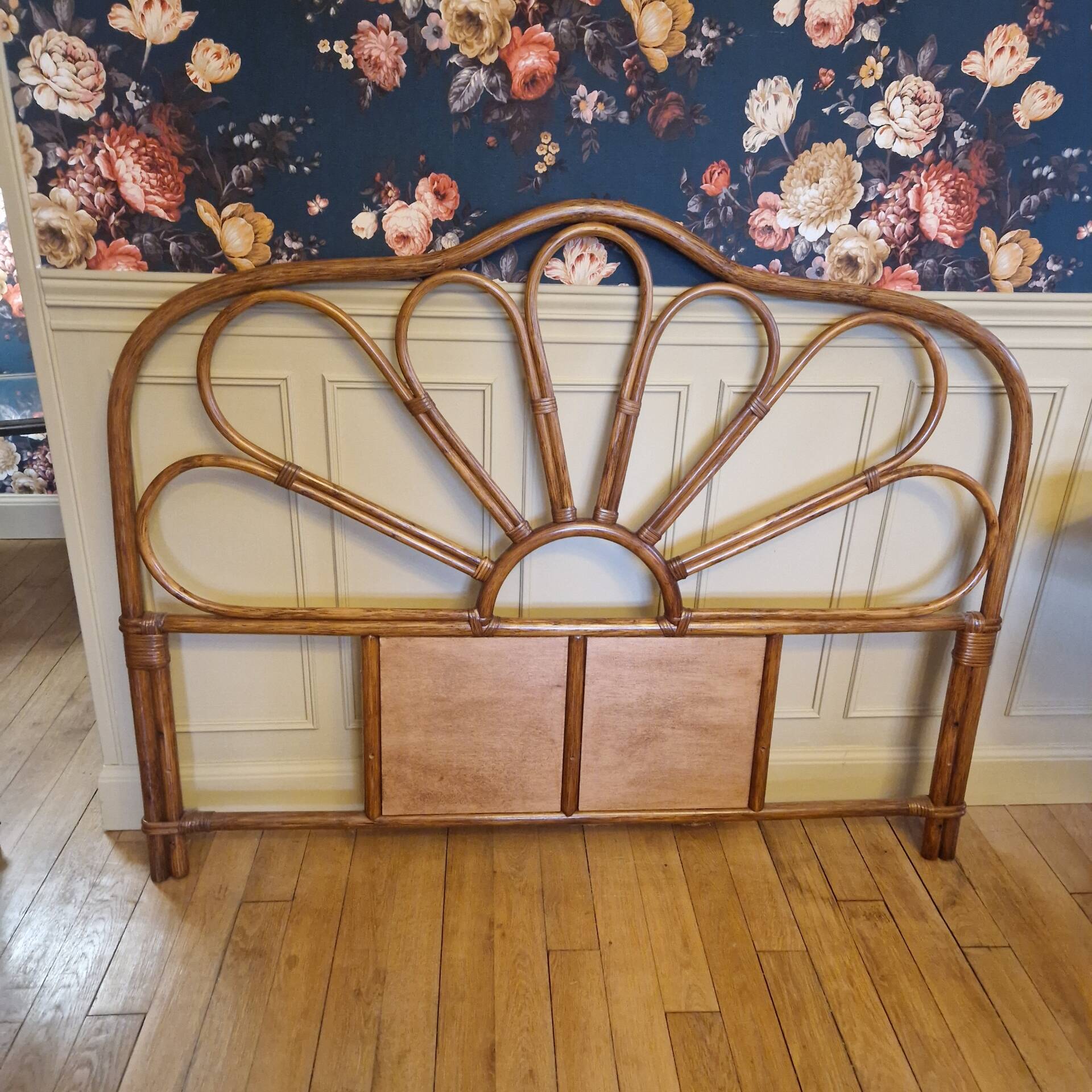 Rattan headboard