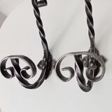 2 vintage coat rack hooks 50s-60s