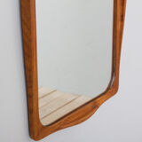 Miroir en teck danois du milieu du siècle, années 1960