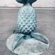 Hollywood Regency Style Brass Patinated Pineapple Side Tables, France, 1970s, Set of 2