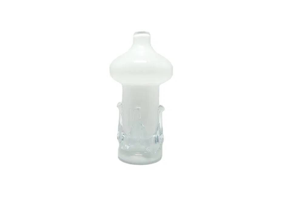 ABX Modernism Vase, white glass, Poland, 1970s