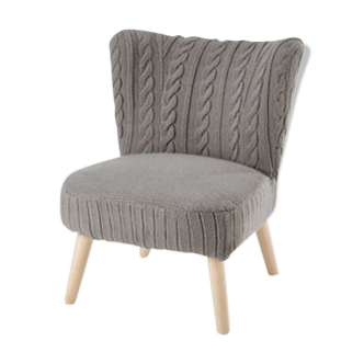 Gray knit removable armchair
