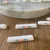 Porcelain nameplate and knife holder