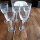 Lot de 5 verres à vin en cristal style art déco