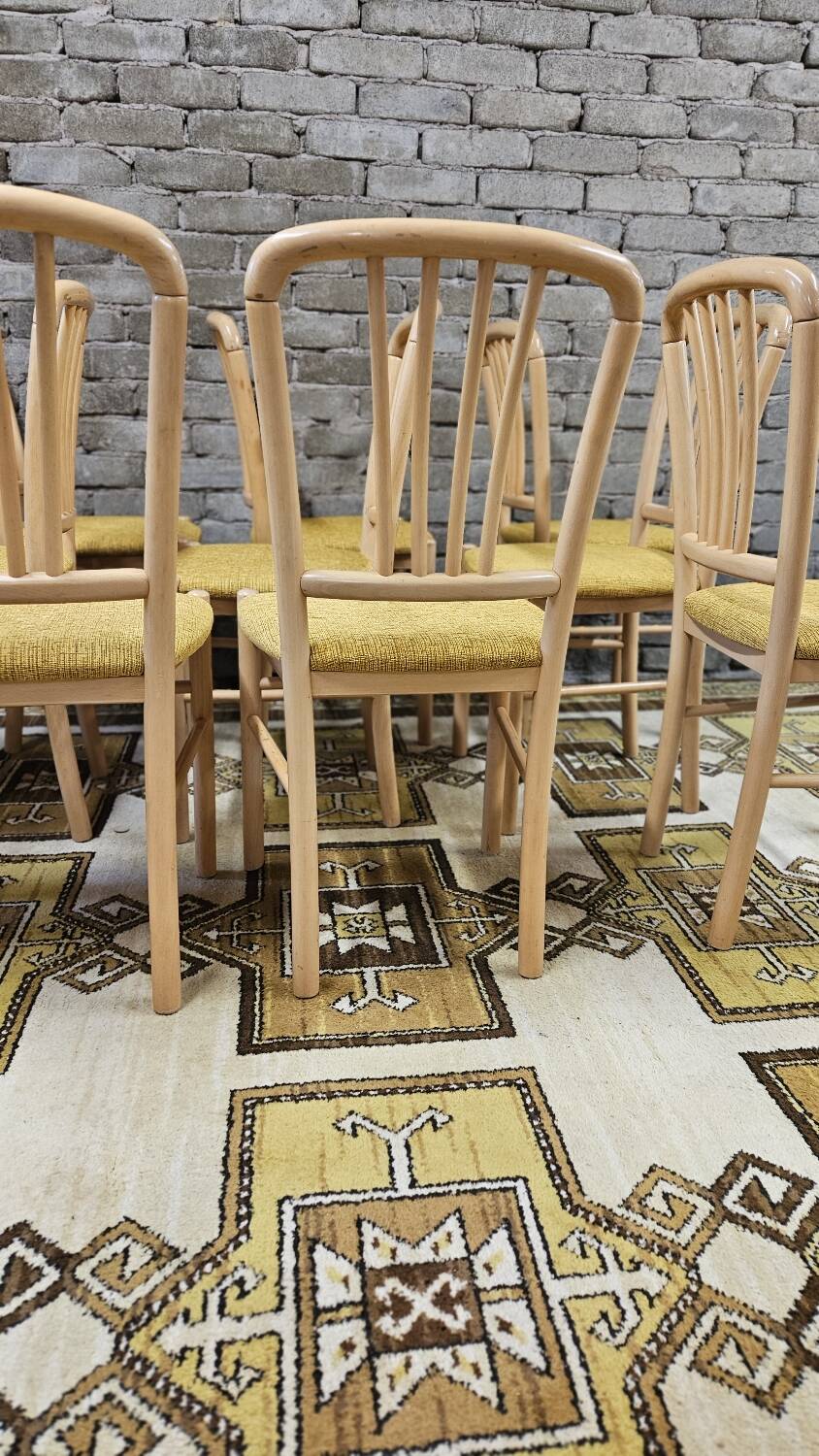 Set of 12 80s bistro chairs