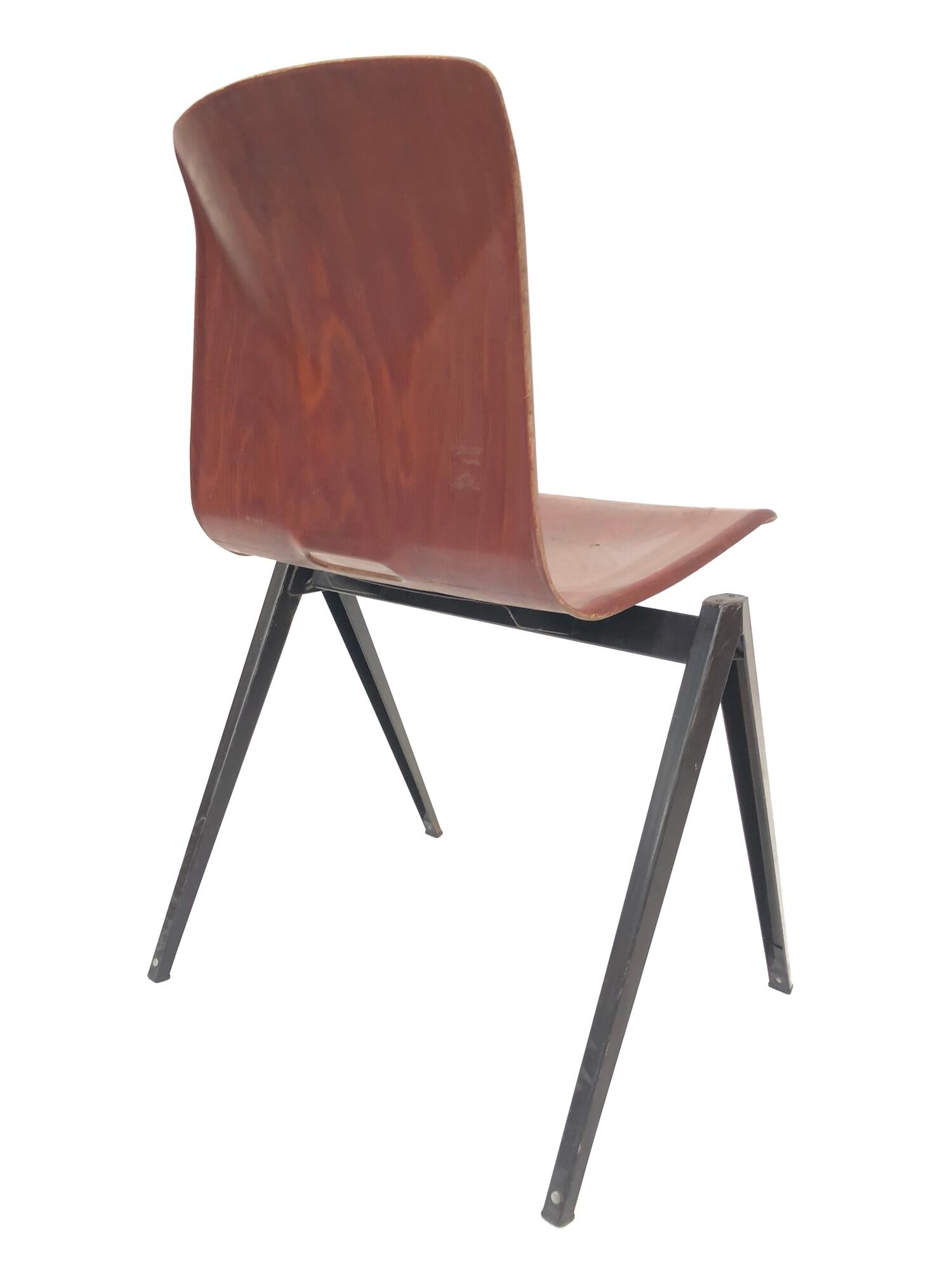 Vintage set of four Galvanitas S22 school chairs in the Netherlands