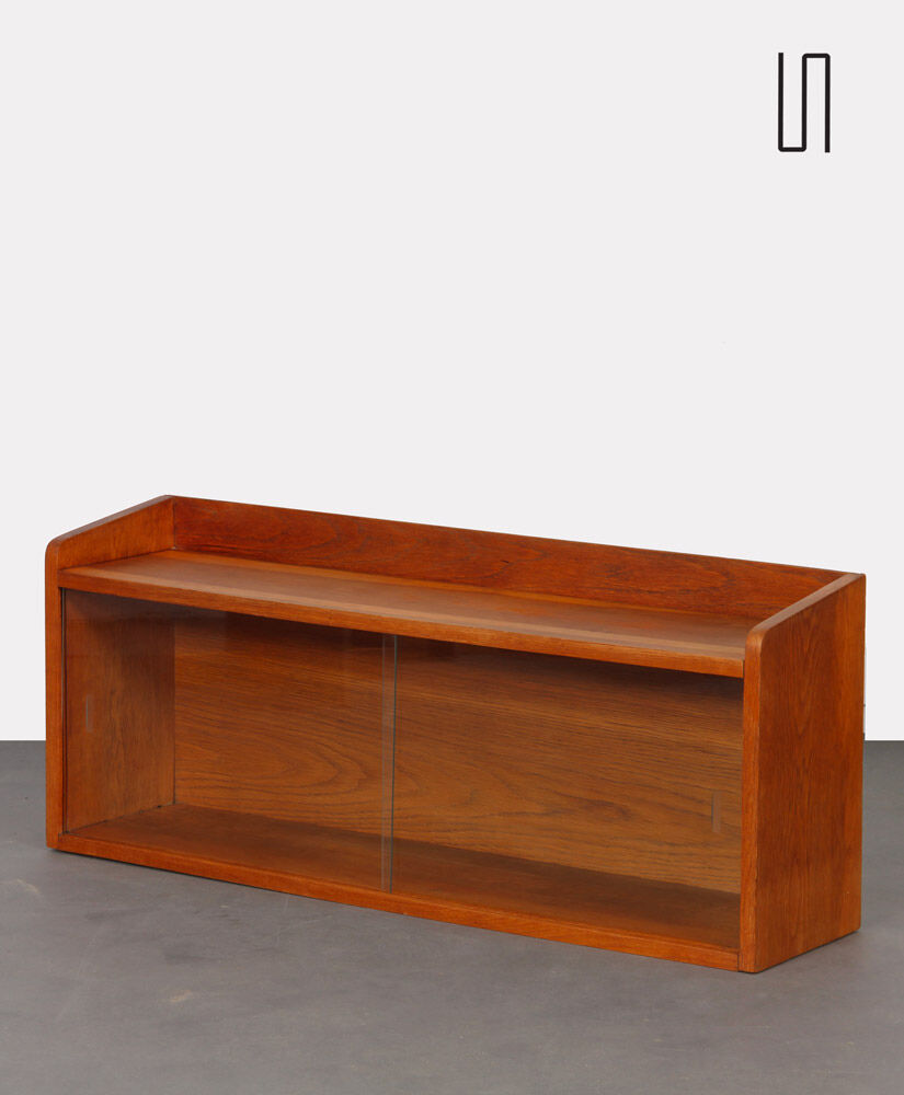 Vintage wall display case, Czech-made, 1960