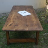 Old country coffee table in walnut