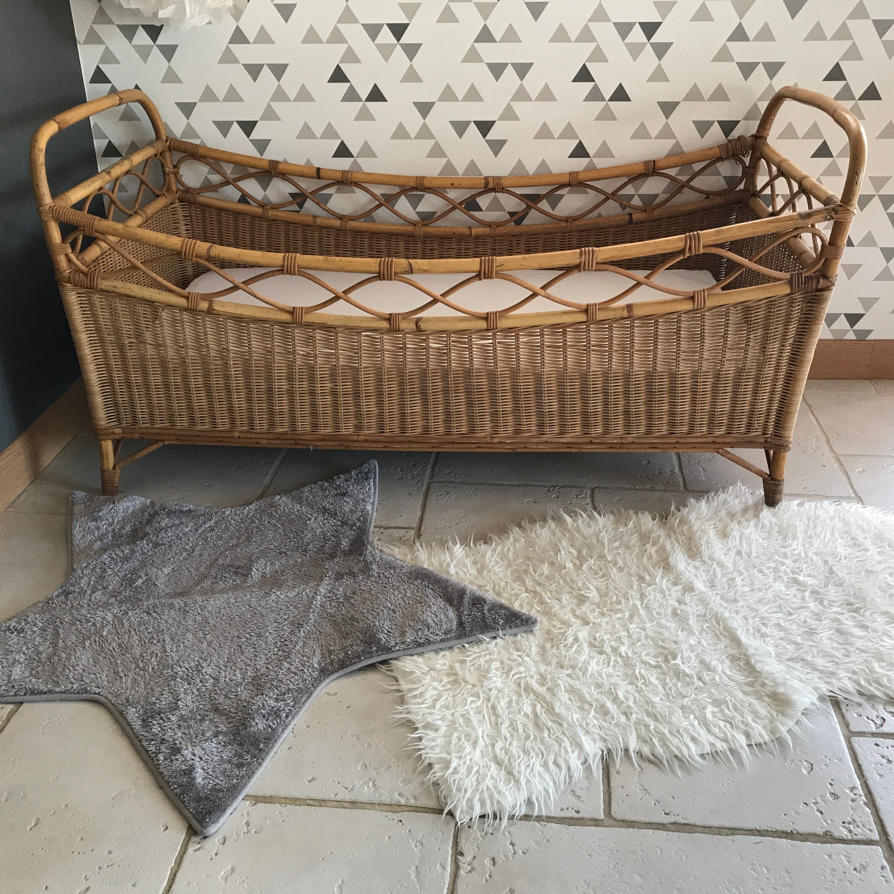 Baby rattan bed