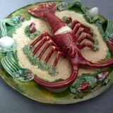 Barbotine earthenware plate