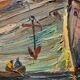 Antique painting, seascape signed Louis Dufour, dated 1943