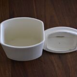 Purple flower flour pot