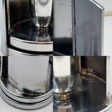 Space Age Chrome Metal Table Lamp Selenova TA447, Italy 1970s