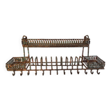 Old wall shelf - metal drainer