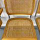 Set of 4 cane cantilever chairs and armchairs, Cesca, 1970s.