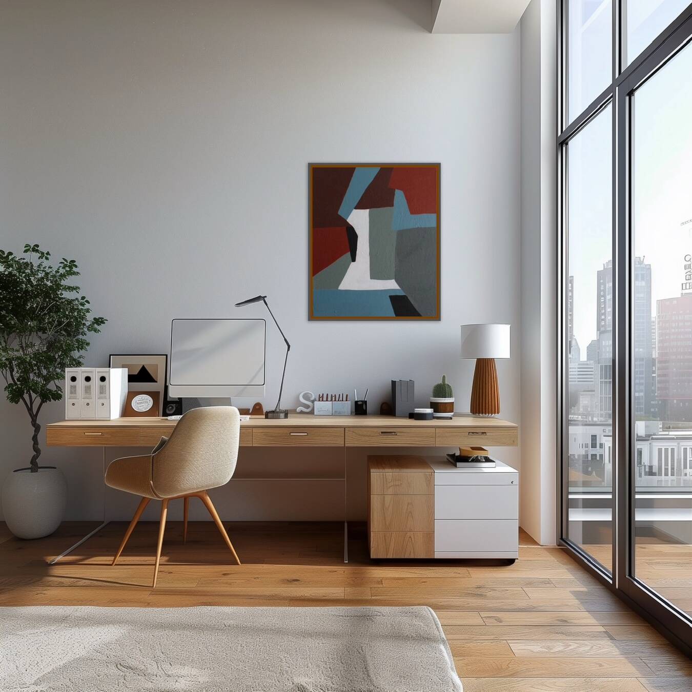 Contemporary abstract "Fragment of stillness" by Bodasca