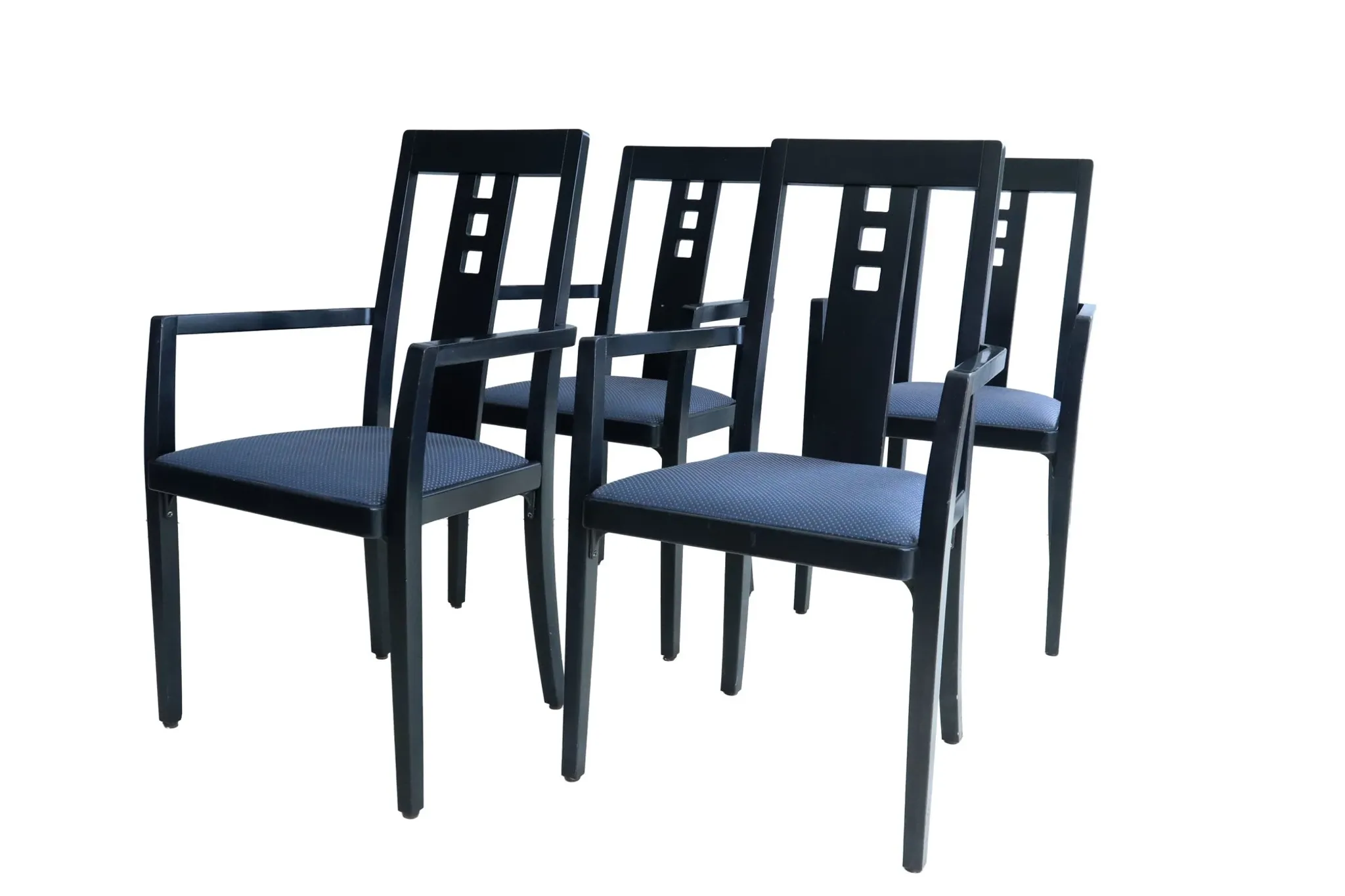 Set of four Thonet 676 PF armchairs designed by Charles Rennie Mackintosh