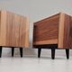 1970s bedside tables, set of 2