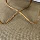 Small round vintage rattan table