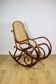 Rocking chair on runners, original light brown, 1970s - perfect like new