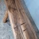 Bench 120 cm old patinated solid wood