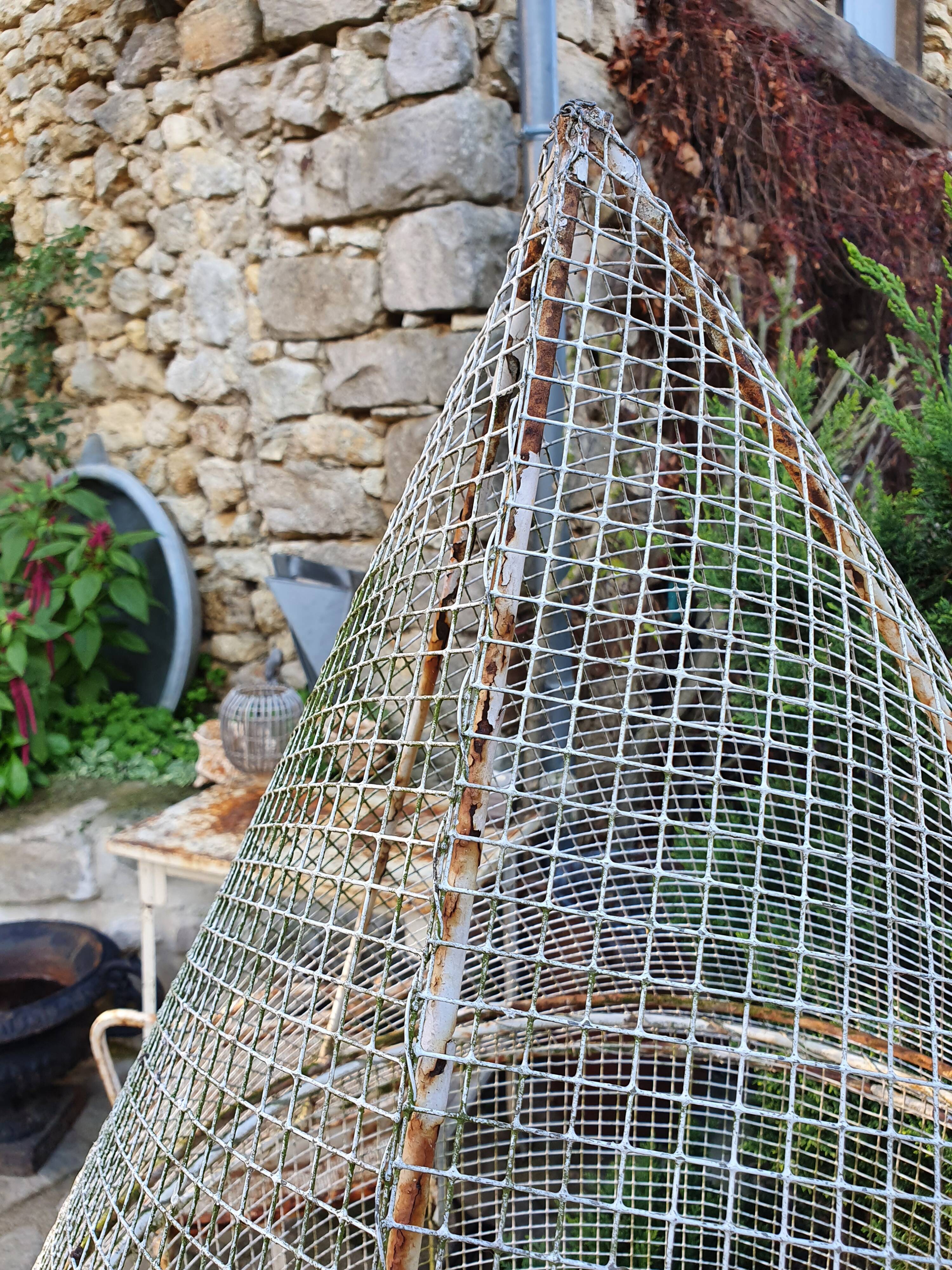 Old wrought iron aviary