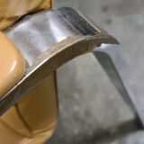 Vintage leather stacking chair by Klober Germany