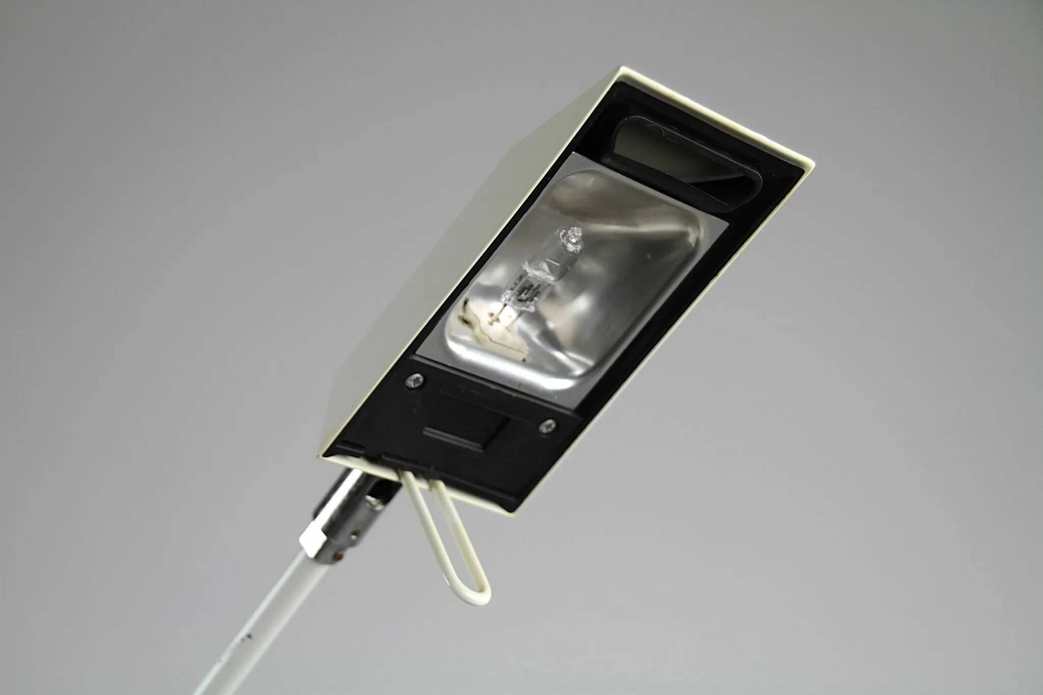 Minimalist White Adjustable Desk Lamp by Massive, Belgium — 1980s