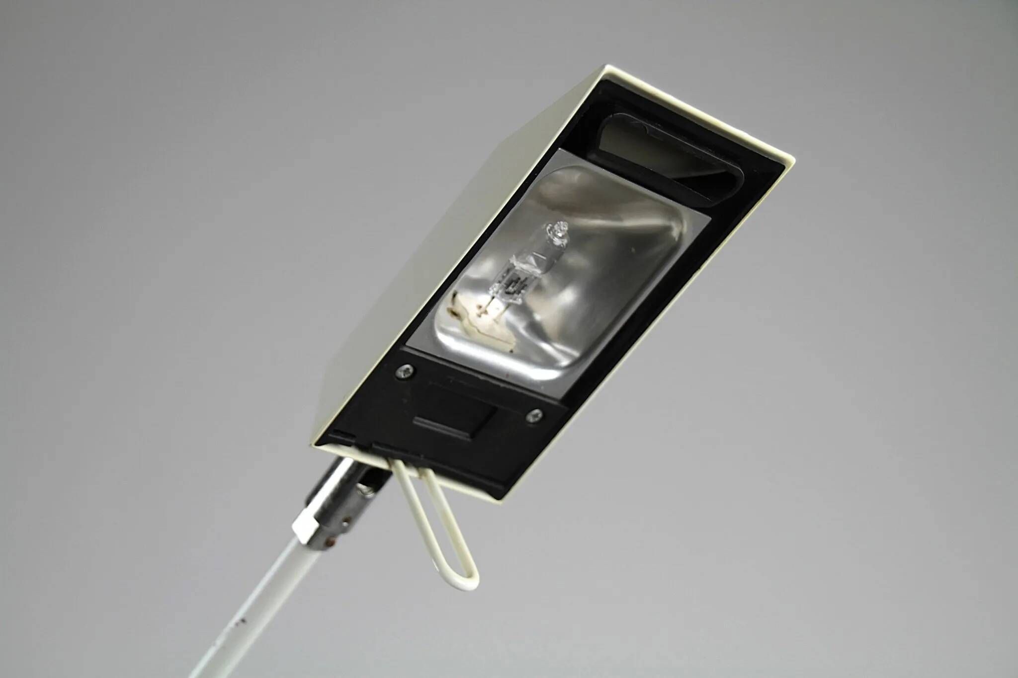 Minimalist White Adjustable Desk Lamp by Massive, Belgium — 1980s