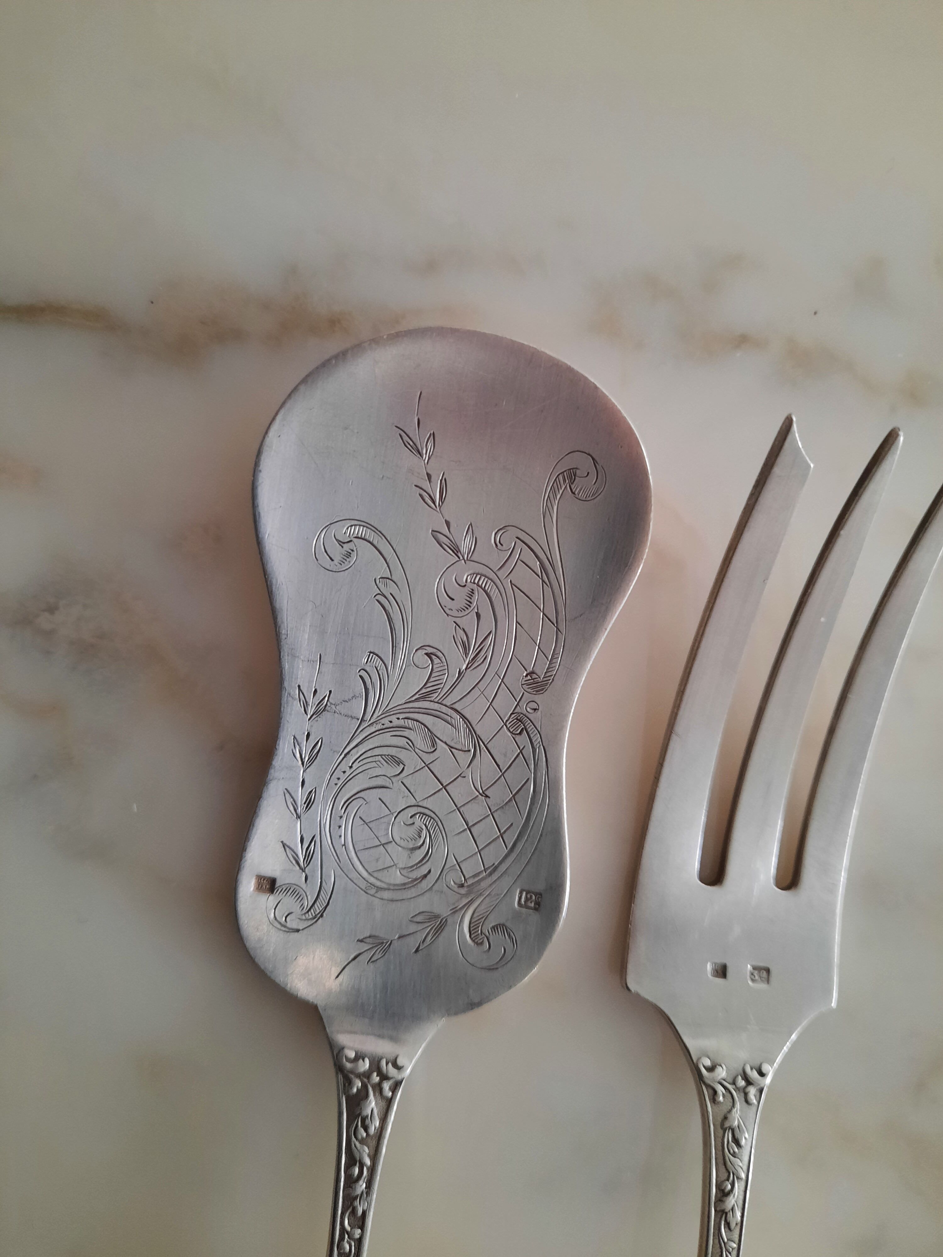 Solid silver collector's cutlery