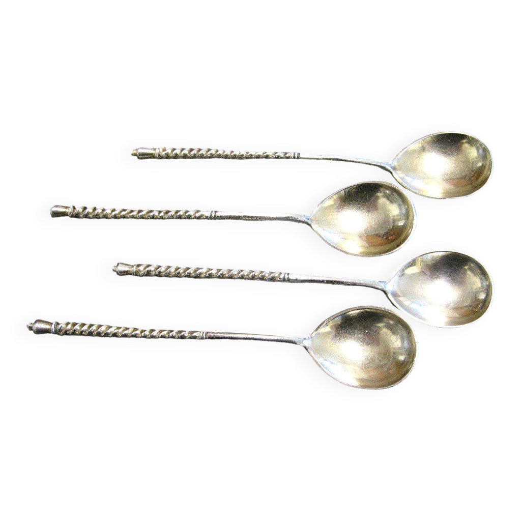 Cuillères De Sphérification Acier Inoxydable - Lot De 4, Pour Caviar, Cuisine Moléculaire, 17 Cm
