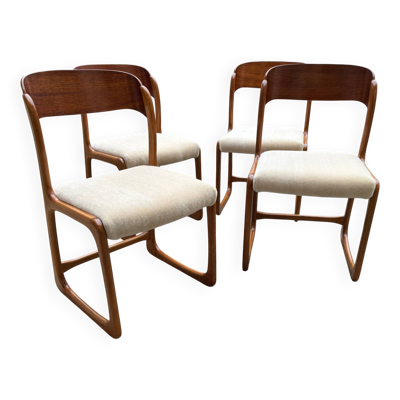 4 Chaises Baumann Traîneau